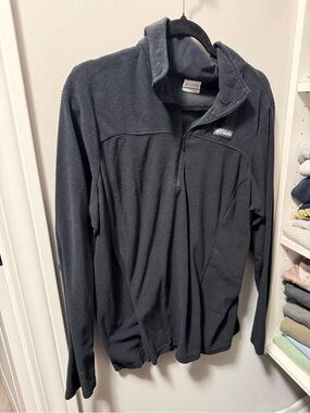 Columbia Men's Black Half-Zip Fleece Pullover